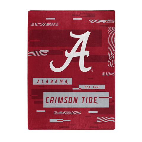 Alabama Crimson Tide Blanket 60 x 80 Raschel Digitize Design