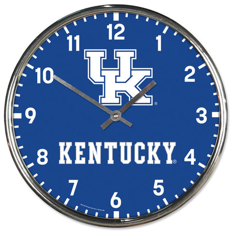Kentucky Wildcats Round Chrome Wall Clock  OUT OF STOCK