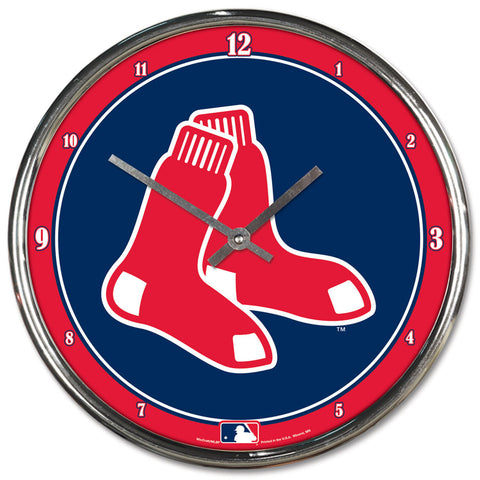 Boston Red Sox Round Chrome Wall Clock out of stock