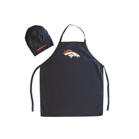 Denver Broncos Apron & Chefs Hat Set