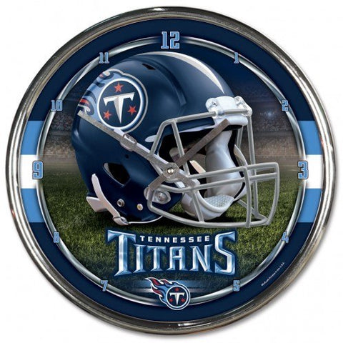 Tennessee Titans 12" Chrome Wall Clock  OUT OF STOCK