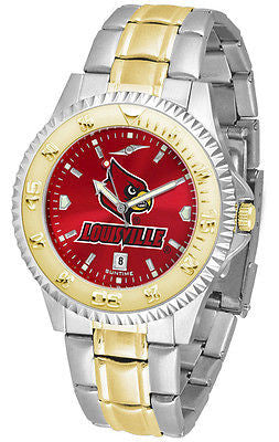 Louisville Cardinals Men's Competitor Stainless Steel AnoChrome Two Tone Watch