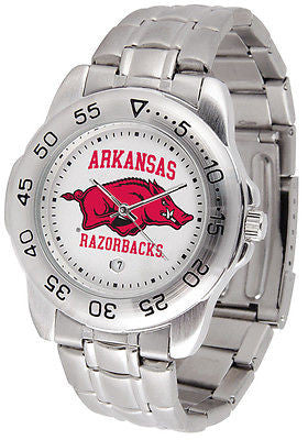 Arkansas Razorbacks Men's Sports Stainless Steel Watch