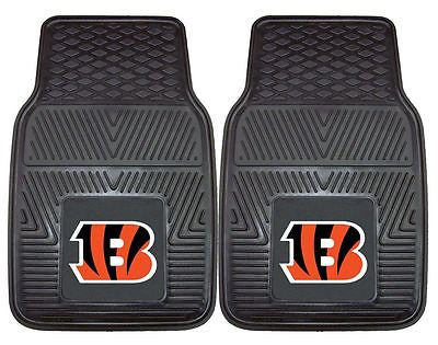 Cincinnati Bengals Vinyl Auto Front Floor Mats Set of 2