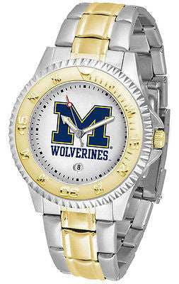 Michigan Wolverines Competitor Two Tone Stainless Steel Men's Watch