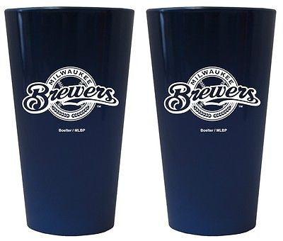 Milwaukee Brewers Lusterware Glass Set