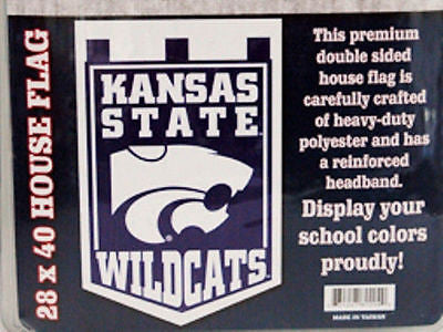 Kansas State Double Sided House Flag