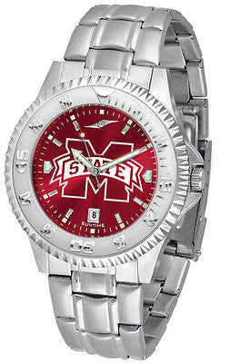 Mississippi State Bulldogs Men's Competitor Stainless Steel AnoChrome Watch