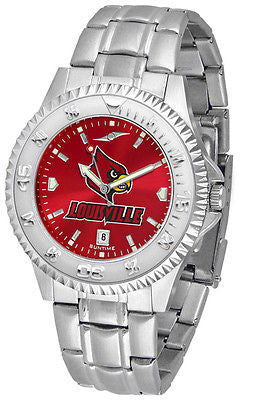 Louisville Cardinals Men's Competitor Stainless Steel AnoChrome Watch