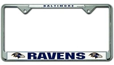 Baltimore Ravens Chrome Auto Tag Frame