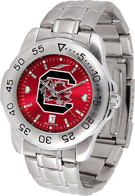 South Carolina Gamecocks Men's Stainless Steel Sports AnoChrome Watch