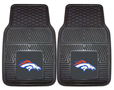 Denver Broncos Vinyl Auto Front Floor Mats Set of 2