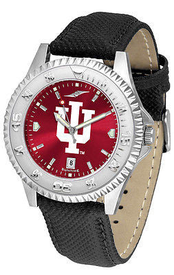 Indiana Hoosiers Men's Competitor AnoChrome Leather Band Watch