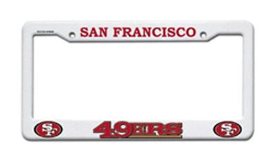 San Francisco 49ers Plastic Auto Tag Frame  OUT OF STOCK