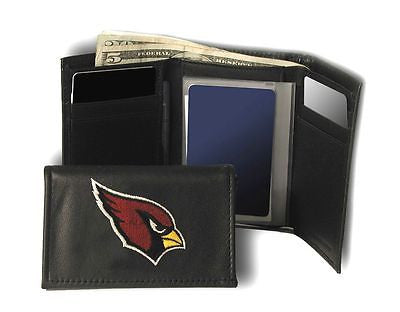 Arizona Cardinals Embroidered Men's Tri Fold Wallet