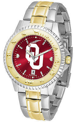 Oklahoma Sooners Men's Competitor Stainless Steel AnoChrome Two Tone Watch