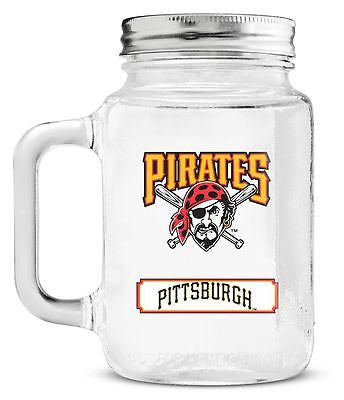 Pittsburgh Pirates  20 oz. Mason Jar