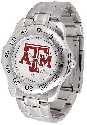 Texas A&M Aggies Men's Sports Stainless Steel Watch