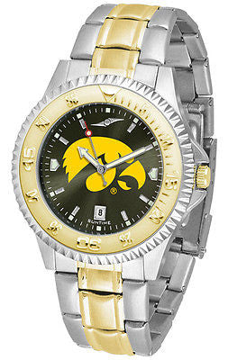 Iowa Hawkeyes Men's Competitor Stainless Steel AnoChrome Two Tone Watch