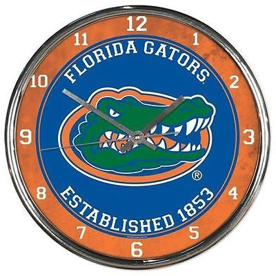 Florida Gators Round Chrome Wall Clock (OUT OF STOCK)