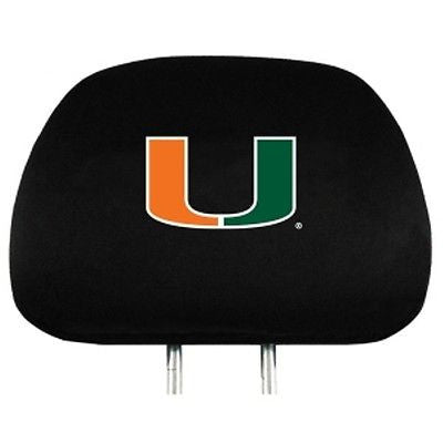 Miami Hurricanes Headrest Covers ( OUT OF STOCK)