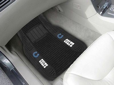 Indianapolis Colts Vinyl Deluxe Auto Front Floor Mats Set of 2