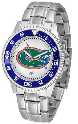 Florida Gators Men's Competitor Stainless Steel AnoChrome with Color Bezel Watch