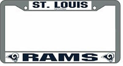 St. Louis Rams Chrome Auto Tag Frame