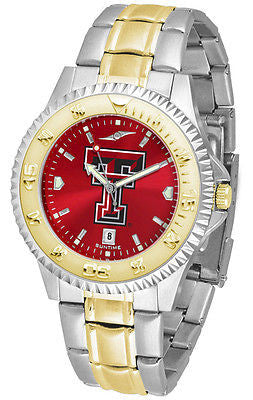 Texas Tech Red Raiders Men's Competitor Stainless Steel AnoChrome Two Tone Watch