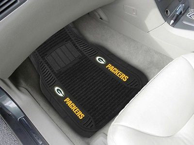 Green Bay Packers Vinyl Deluxe Auto Floor Mats Set of 2