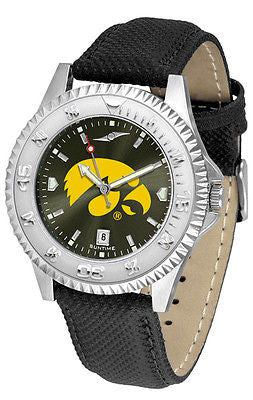 Iowa Hawkeyes Men's Competitor AnoChrome Leather Band Watch