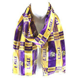 LSU Tigers Purple and Yellow Ladies Dress Scarf (OUT OF STOCK)