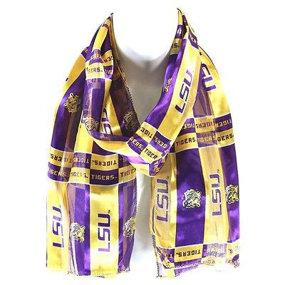 LSU Tigers Purple and Yellow Ladies Dress Scarf (OUT OF STOCK)