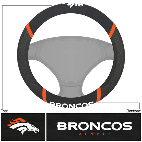 Denver Broncos Steering Wheel Cover Mesh/Stitched (OUT OF STOCK)