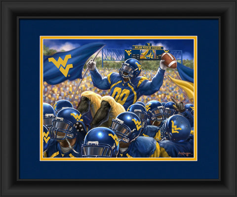 West Virginia Mountaineers Celebration Print Wall Art  OUT OF STOCK