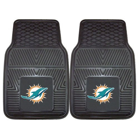Miami Dolphins Vinyl Deluxe Auto Floor Mats Set of 2 (OUT OF STOCK)