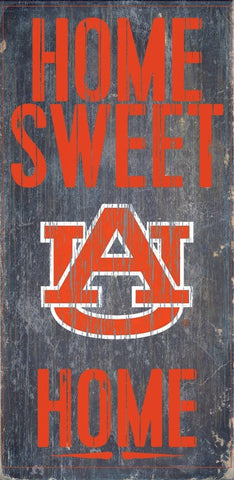 Auburn Tigers Home Sweet Home Wood Sign