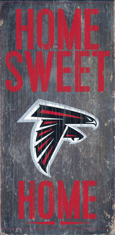 Atlanta Falcons Home Sweet Home Wood Wall Sign