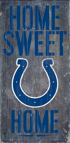 Indianapolis Colts Home Sweet Home Wood Wall Sign