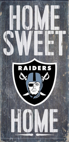 Las Vegas Raiders Home Sweet Home Wood Wall Sign