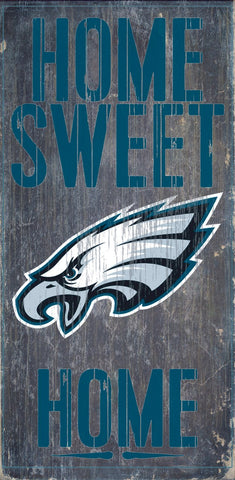 Philadelphia Eagles Home Sweet Home Wood Wall Sign