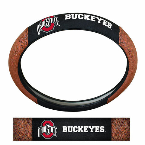 Ohio State Buckeyes Steering Wheel Cover Pigskin Style OUT OF STOCK
