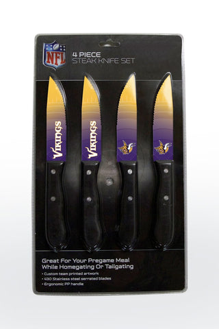 Minnesota Vikings 4 Piece Steak Knife Set