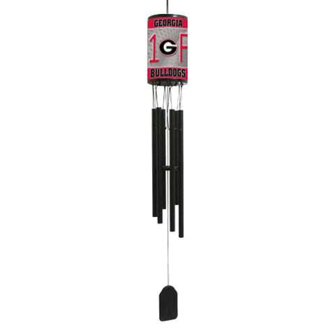 Georgia Bulldogs License Tag Wind Chimes