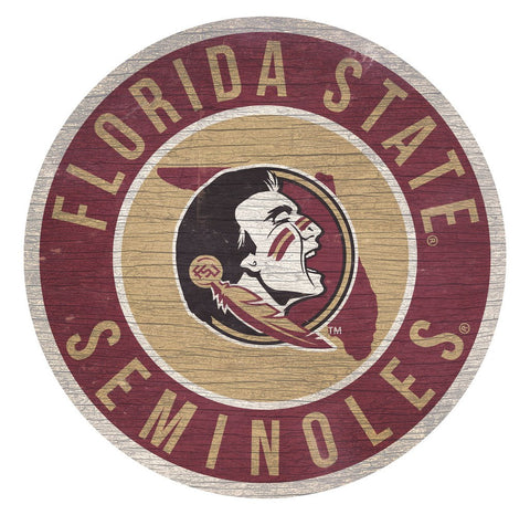 Florida State Seminoles 12" Wooden Wall Team Sign