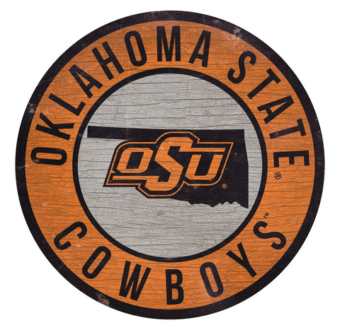Oklahoma State Cowboys 12" Wooden Wall Sign