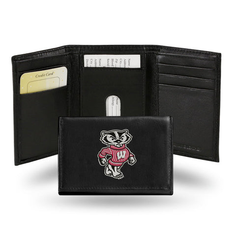 Wisconsin Badgers Men's Tri Fold Wallet OUT OF STOCK