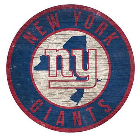 New York Giants 12" Wooden Wall Sign
