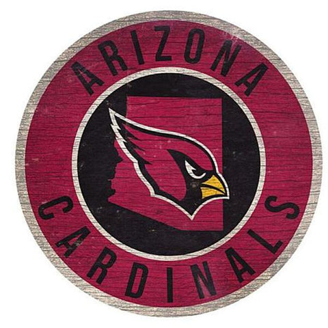 Arizona Cardinals 12" Wooden Wall Sign
