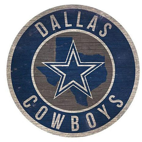 Dallas Cowboys 12" Wooden Wall Sign